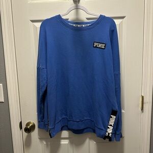 Victoria's Secret PINK Blue Crewneck Pullover